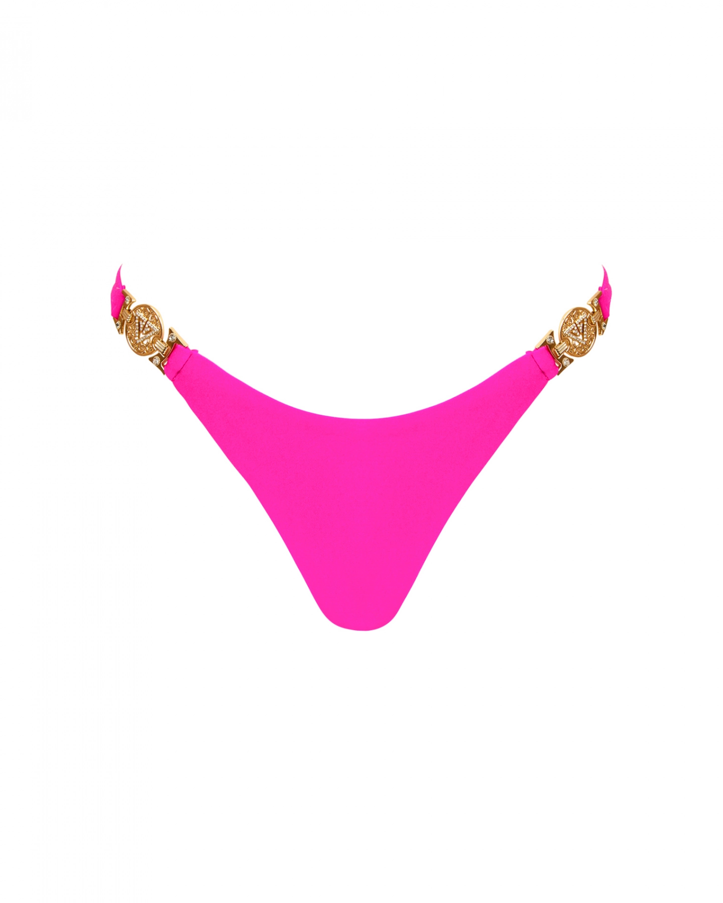 Pink Thong Low Rise Bikini Bottom Xs Vivien Vance